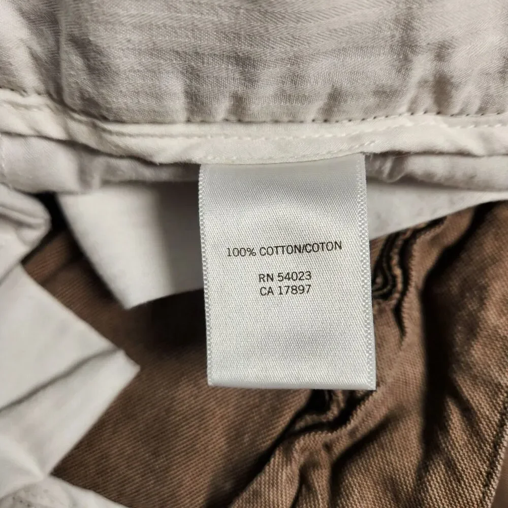 Banana Republic Chino Pants Men 36X30(28) Brown Gavin Straight Leg